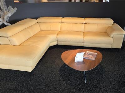 Lederland BREDA Showroommodel Allura  hoekbank  met 1 electr  relax